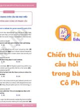 Chiến thuật làm dạng câu hỏi chèn câu trong bài đọc hiểu Cô Phạm Liễu